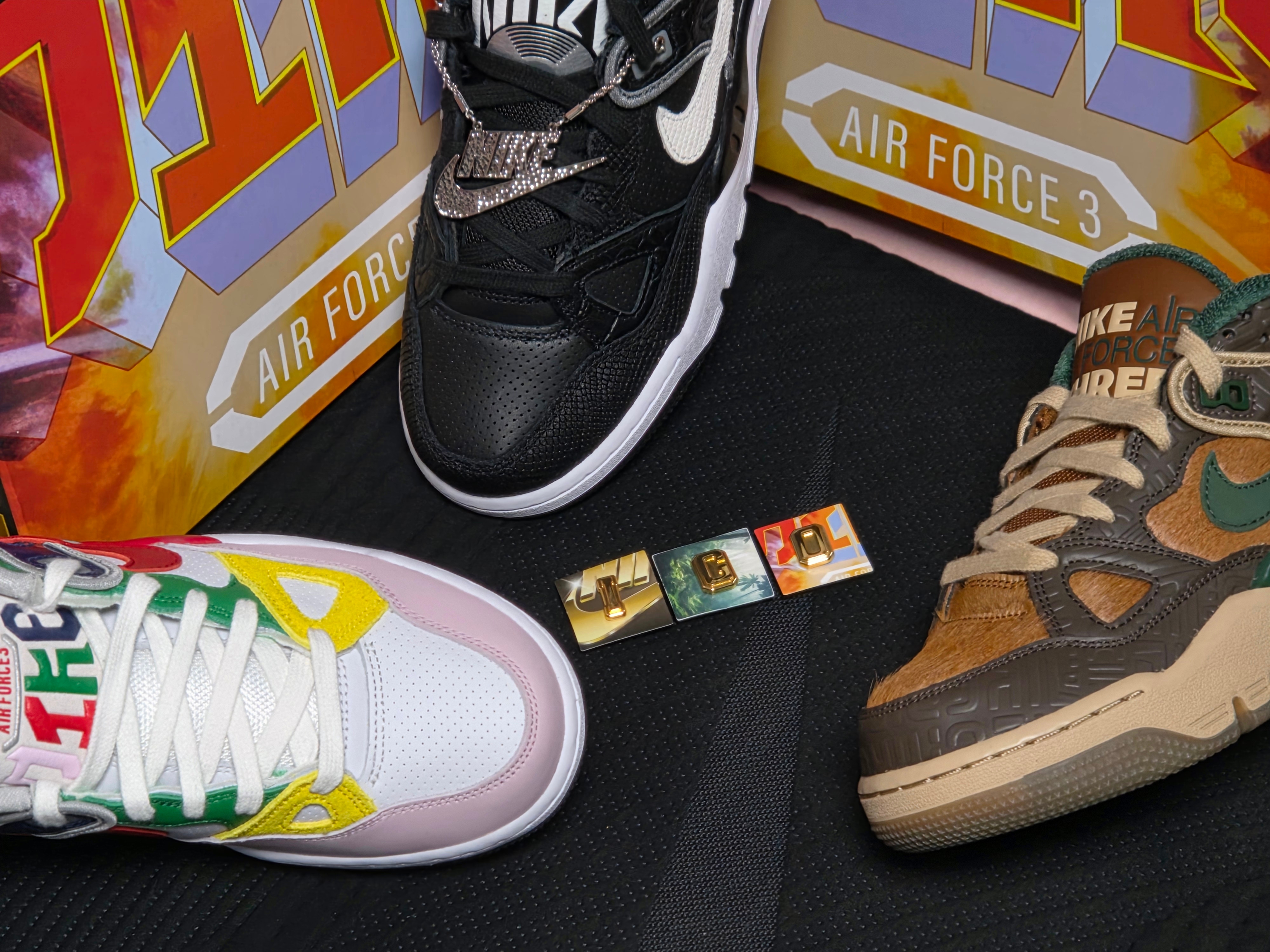 Nike x Nigo Air Force 3 Low SP Black and White, Nike x Nigo Air Force 3 Low SP Baroque Brown and Pecan 착용 스타일 - 7