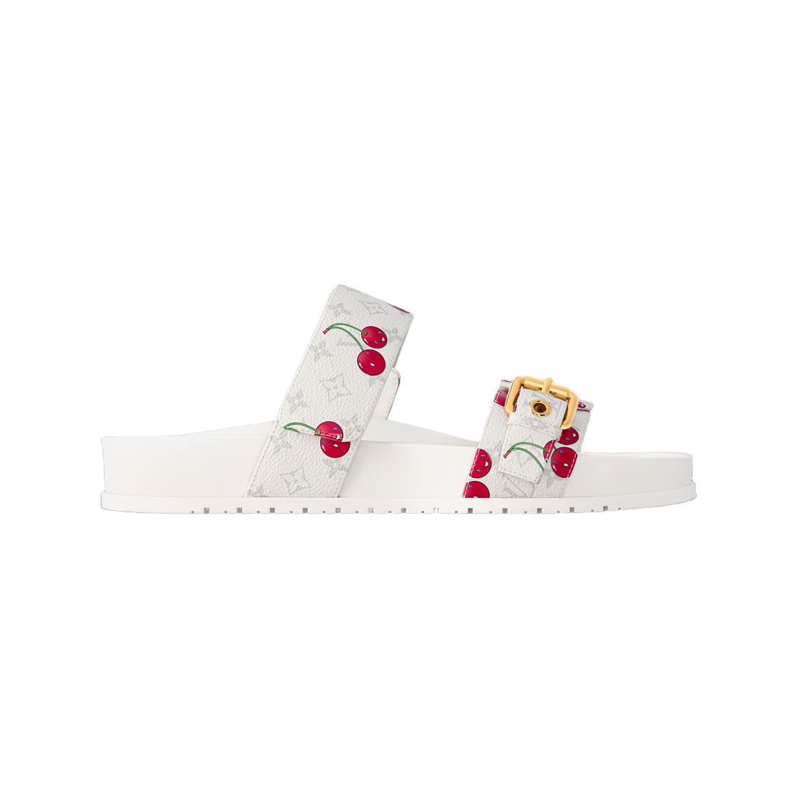 (W) 루이비통 x 무라카미 타카시 봄 다이아 플랫 컴포트 뮬 화이트((W) Louis Vuitton x Murakami Takashi Bom Dia Flat Comfort Mule White) - 1