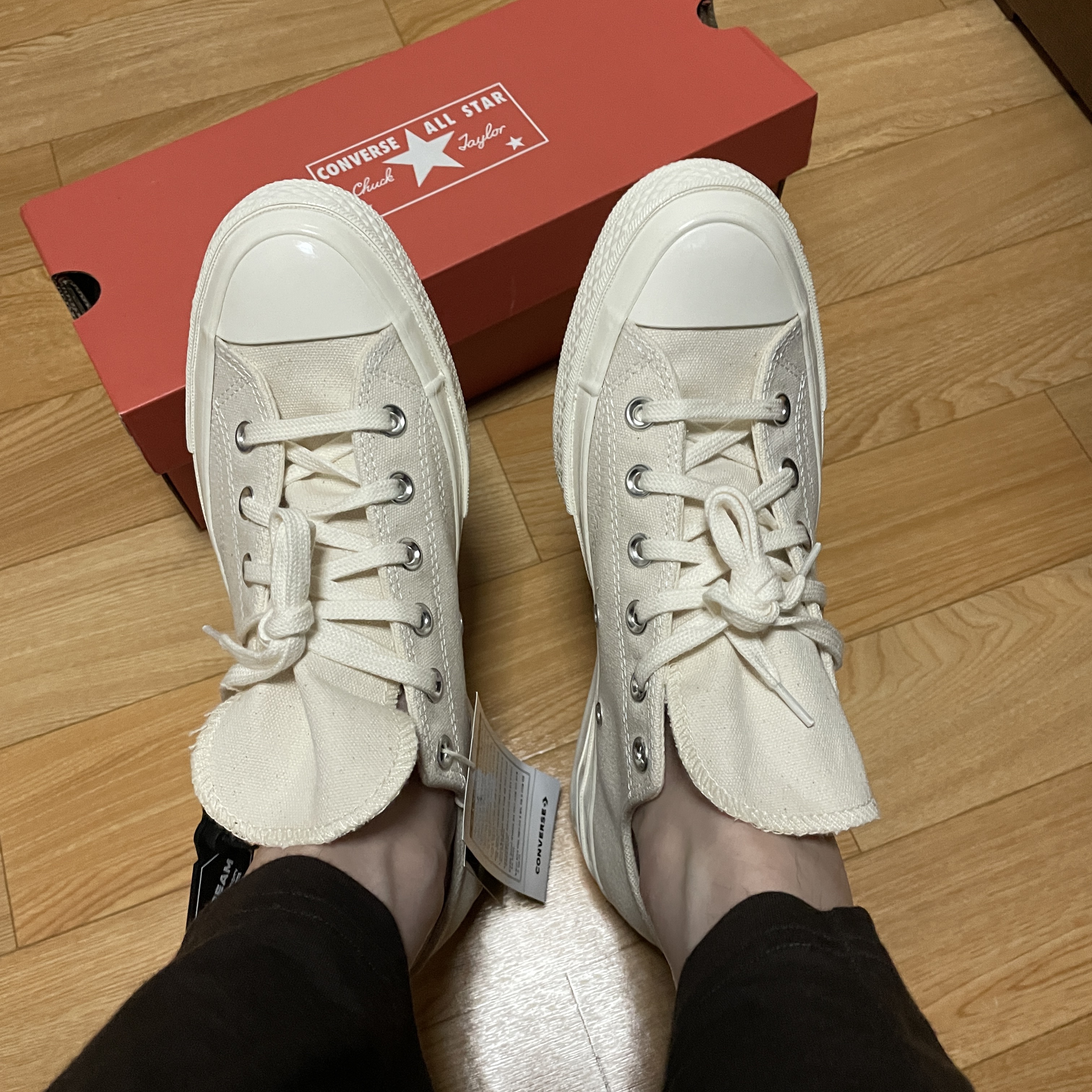 Converse Chuck 70 Ox Vintage Canvas Natural 착용 스타일
