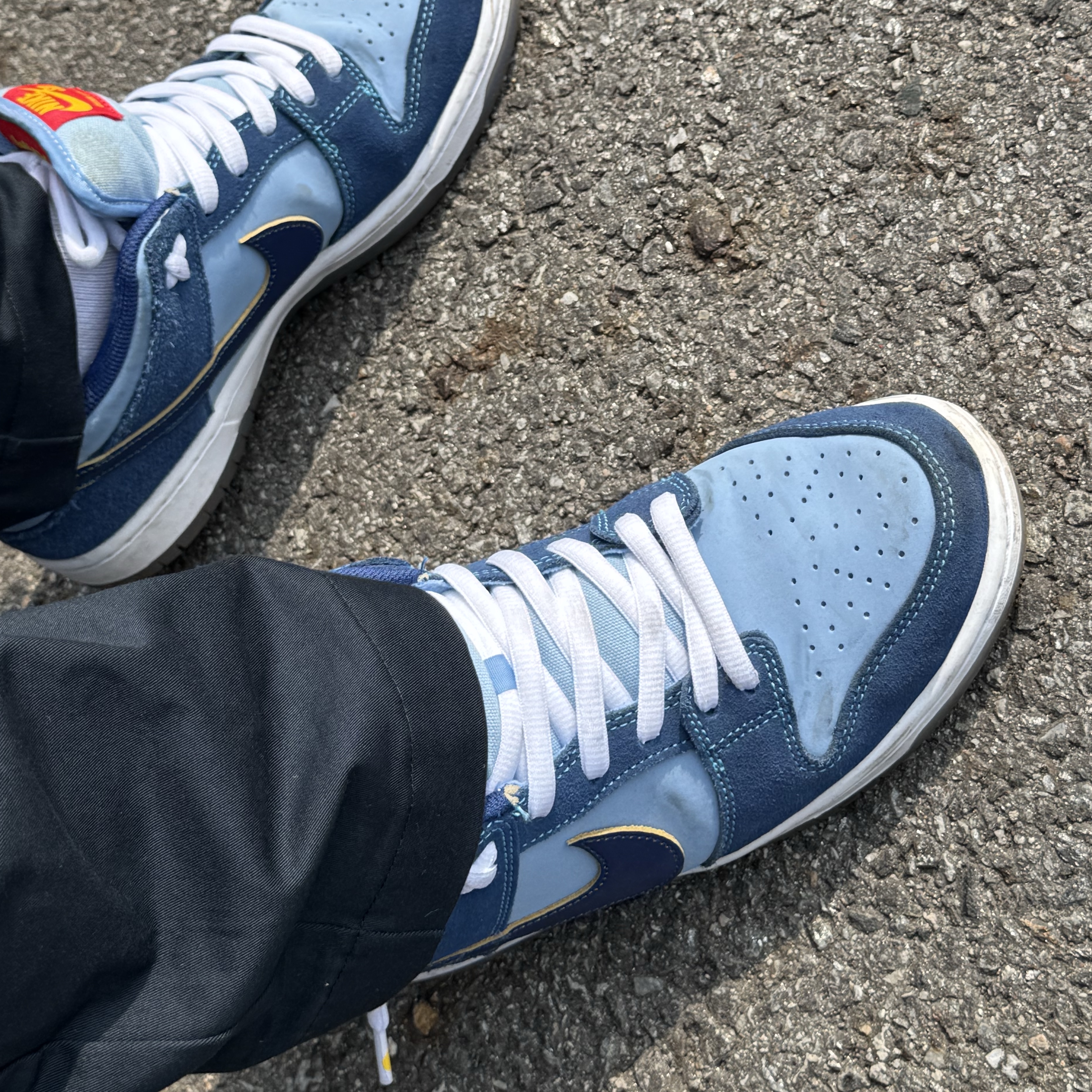 Nike x Why So Sad? SB Dunk Low Pro Coastal Blue 착용 스타일