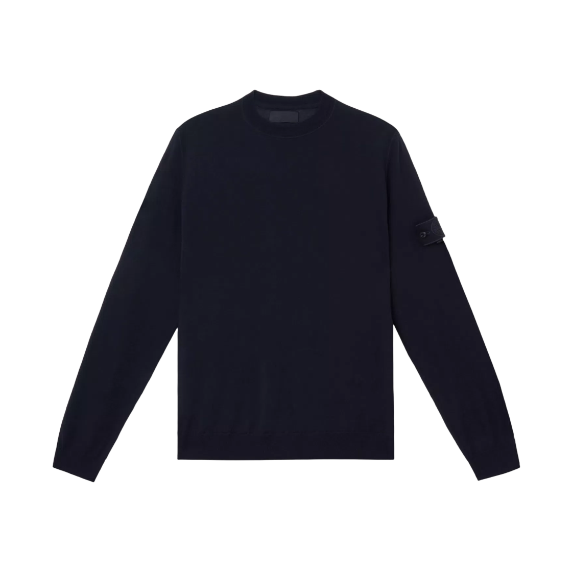 K1S1551000-66S00FC-V0020 Stone Island 5100066 Light RWS Pure Wool Stone Island Ghost Crewneck Jumper with Overlock Seams and Ribbing Navy Blue - 25SS