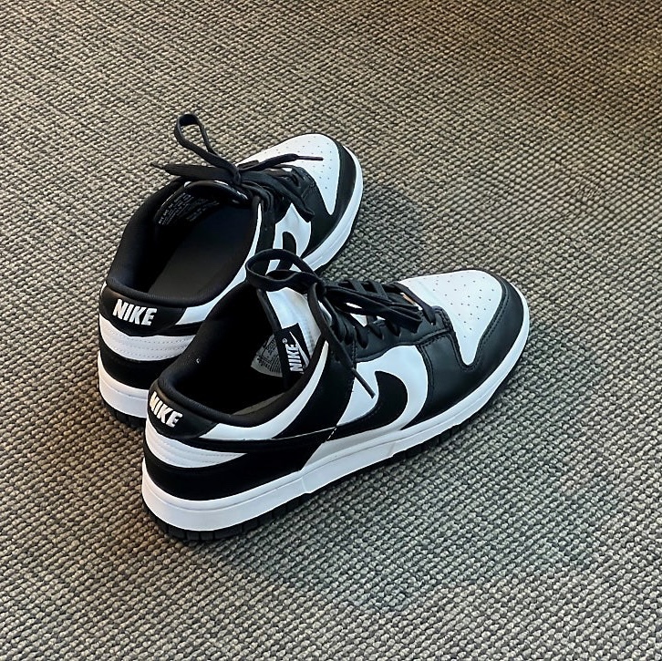 Nike Dunk Low Retro Black 착용 스타일 - 1