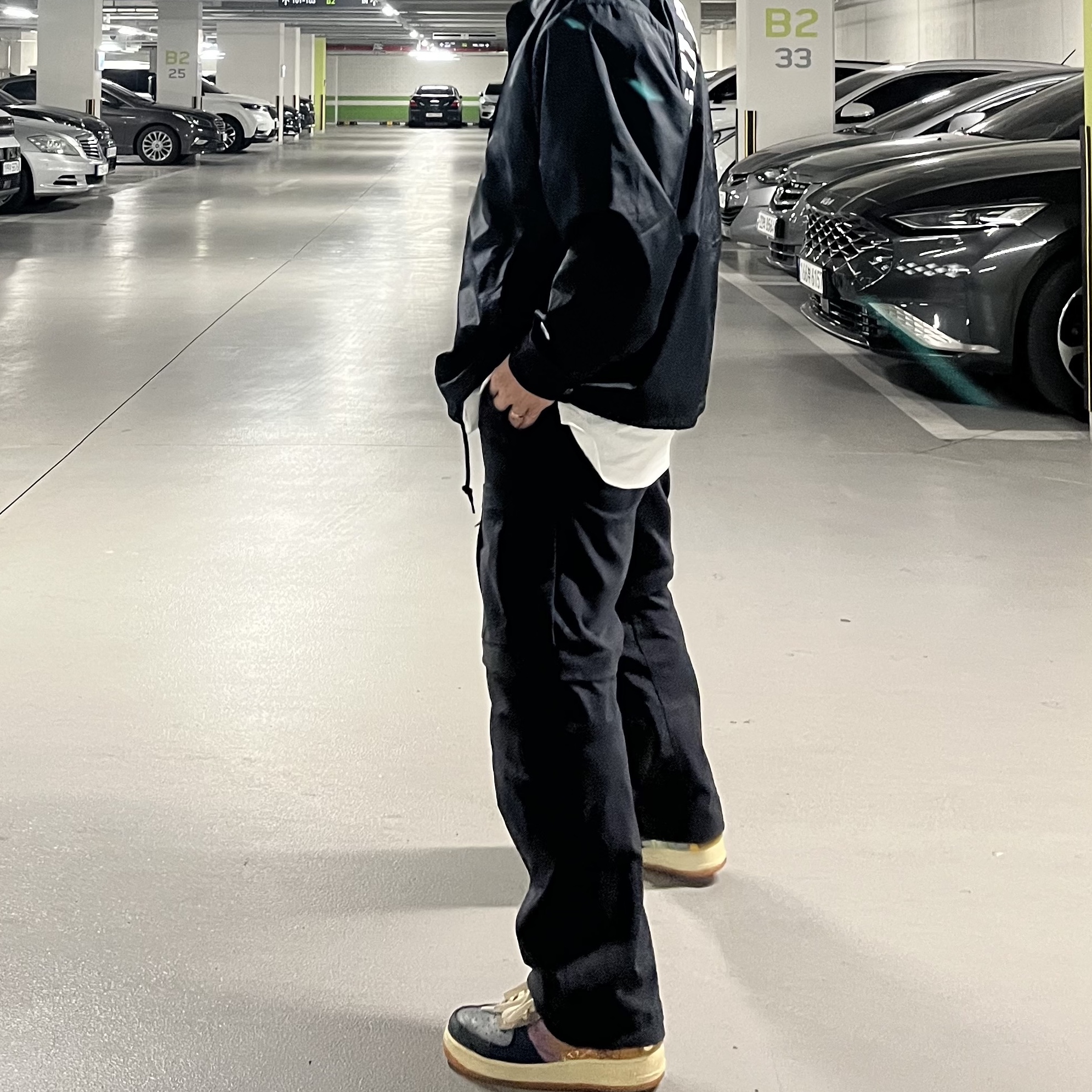 Nike ACG Smith Summit Cargo Pants Black Anthracite - Asia 착용 스타일