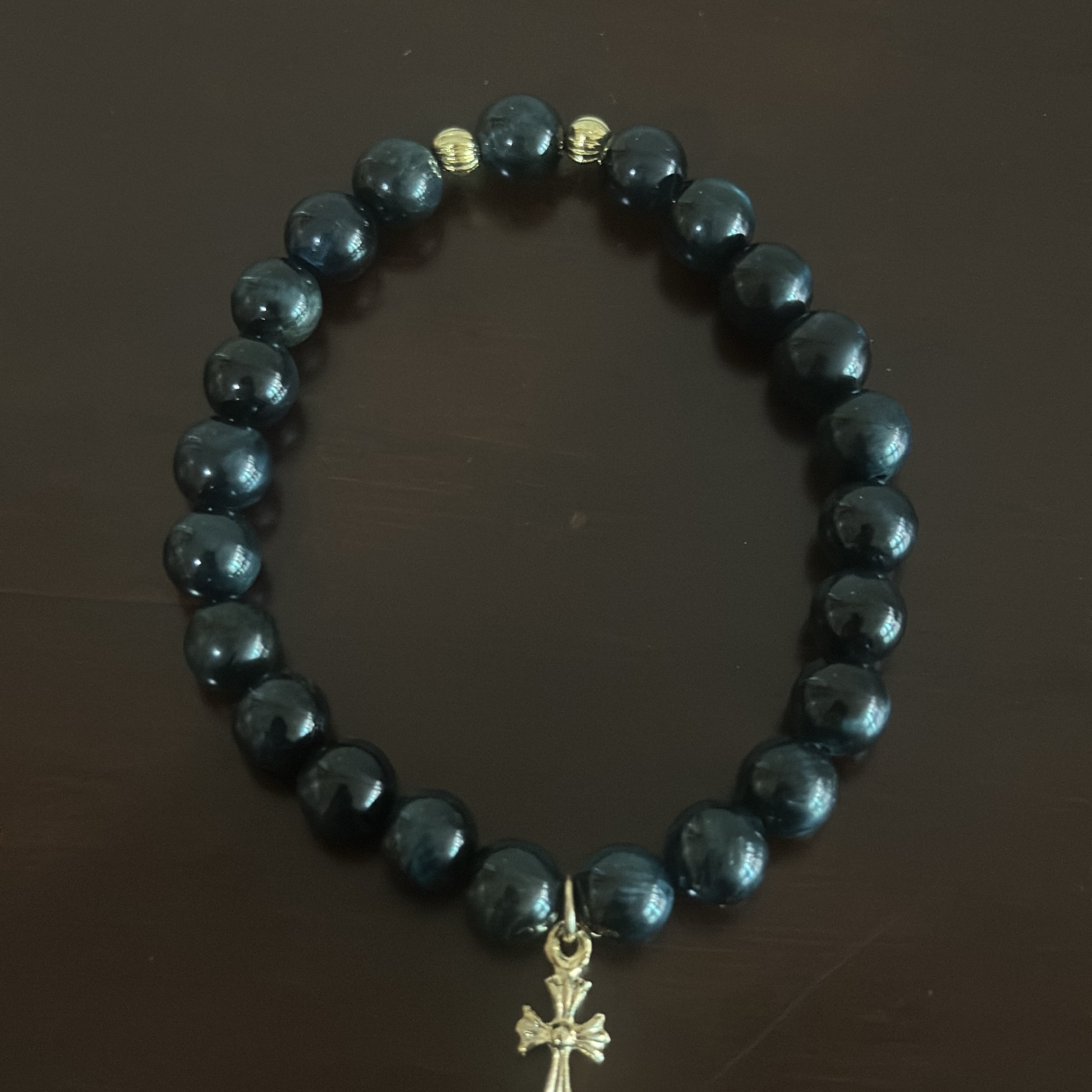 Hansroom Chrome Hearts Tiny E-CH Plus Bracelet, Louis Vuitton Keepall Bandouliere 55 Monogram Eclipse Grey 착용 스타일 - 9