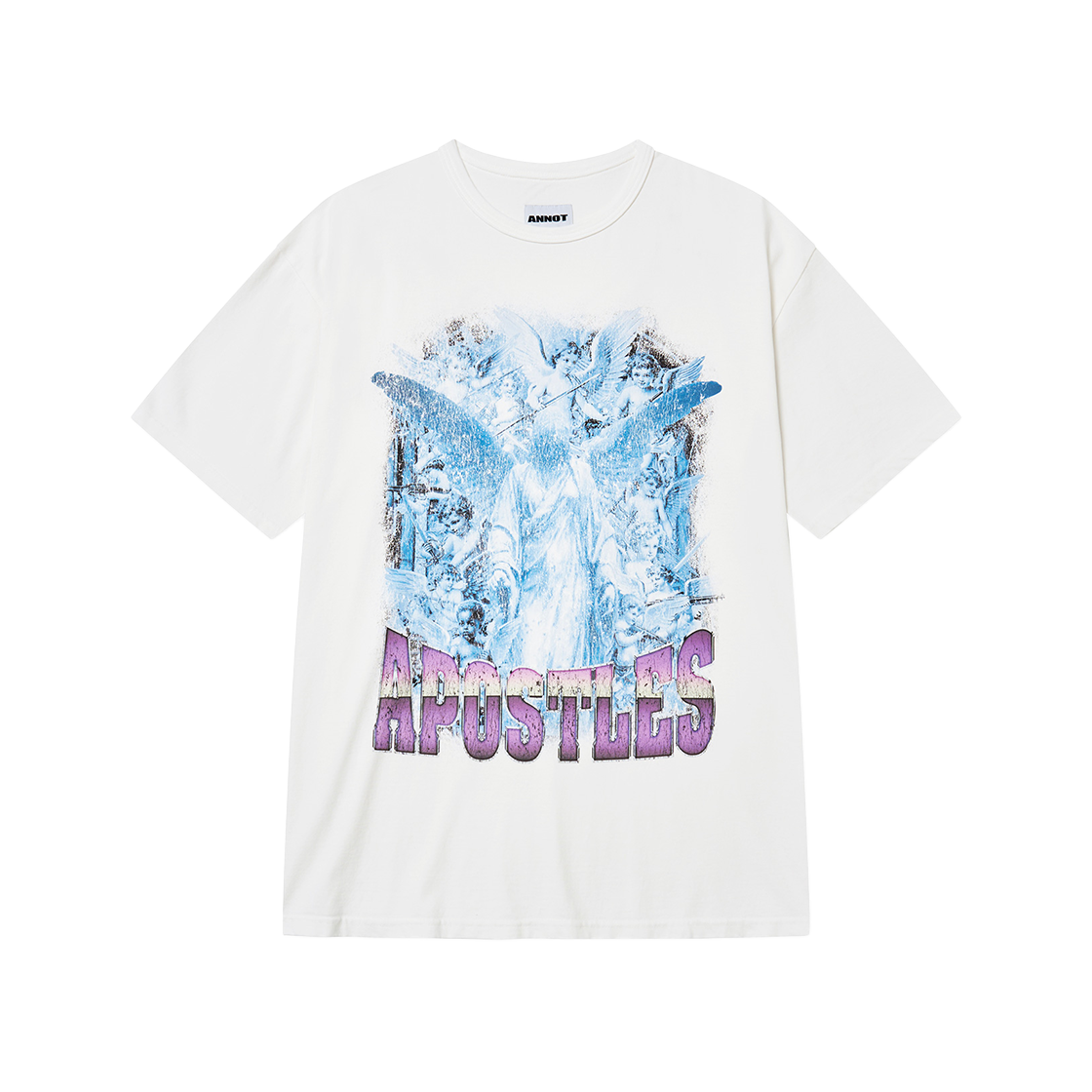 ant25su005ow ANNOT 12 Apostles Washed T-Shirt Off White