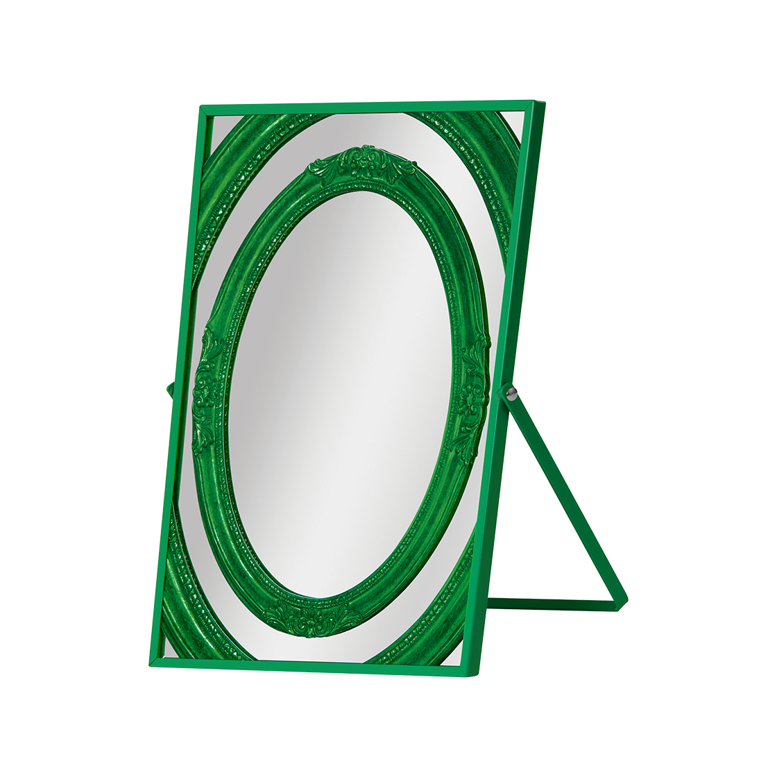 세이투셰 프레임x3 테이블 미러 스몰 그린(Say Touche Framex3 Table Mirror Small Green)