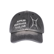 For Appeal Love Ball Cap Washed Denim