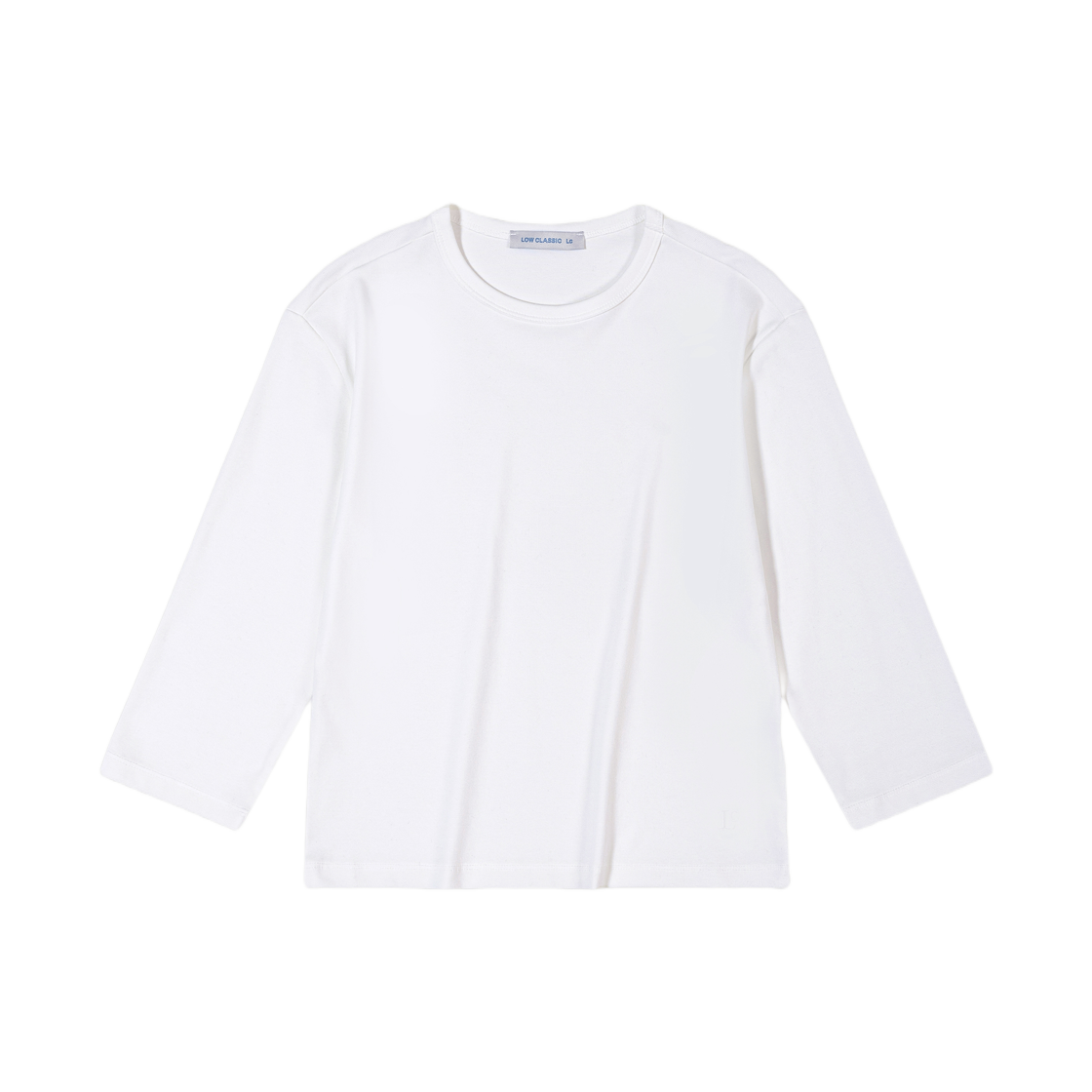 (W) 로우클래식 오가닉 실크 티셔츠 화이트((W) Low Classic Organic Silket LC T-Shirts White)