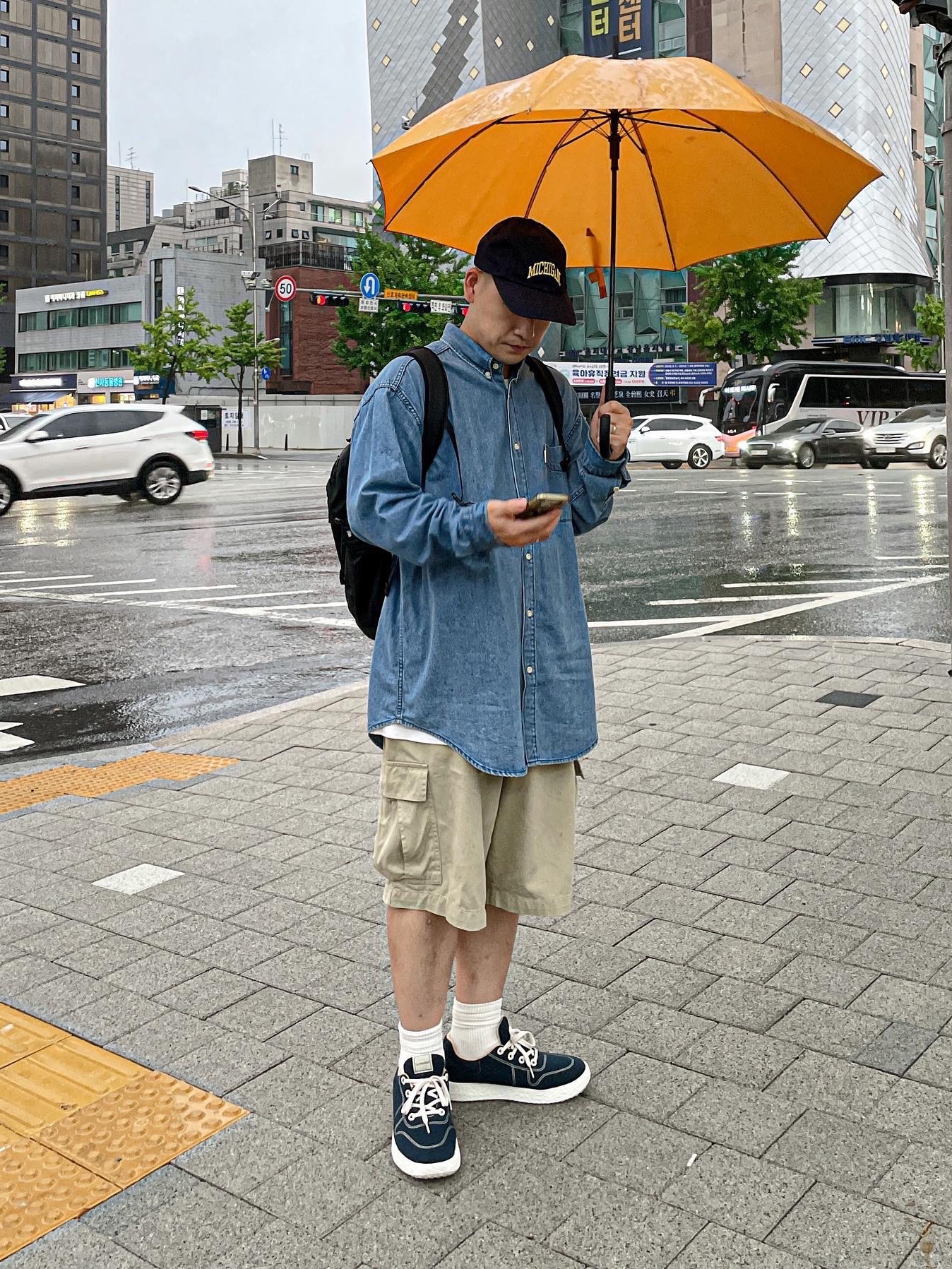 [6% 적립] LeMouton Mate Darknavy 착용 스타일 - 1