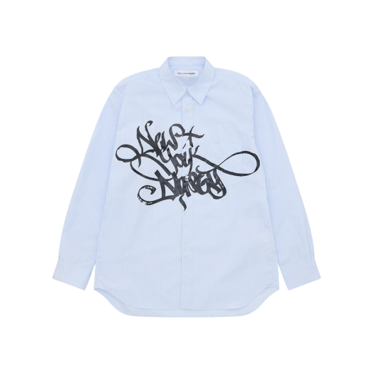 Comme des Garcons Shirt x A$AP Nast New York Nasty Shirt Blue Pinstripe