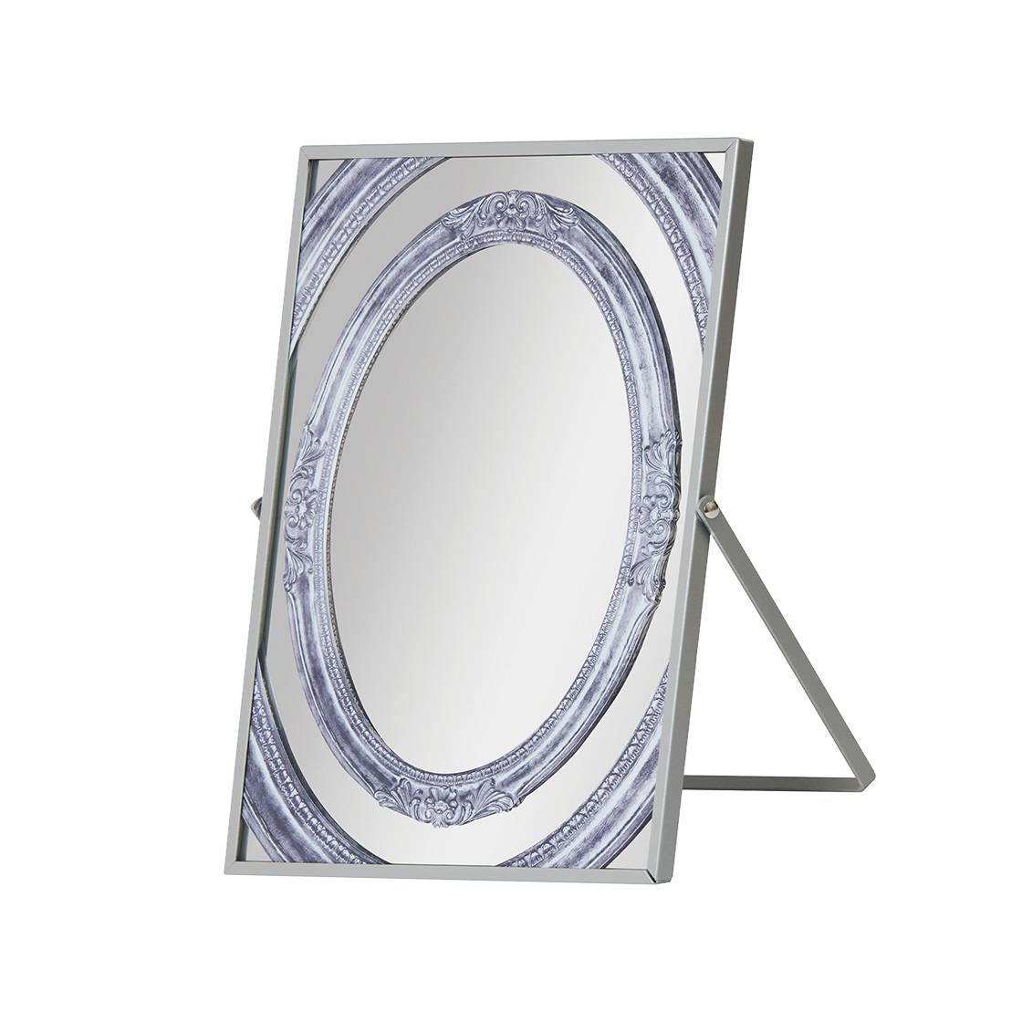 세이투셰 프레임x3 테이블 미러 스몰 실버(Say Touche Framex3 Table Mirror Small Silver)