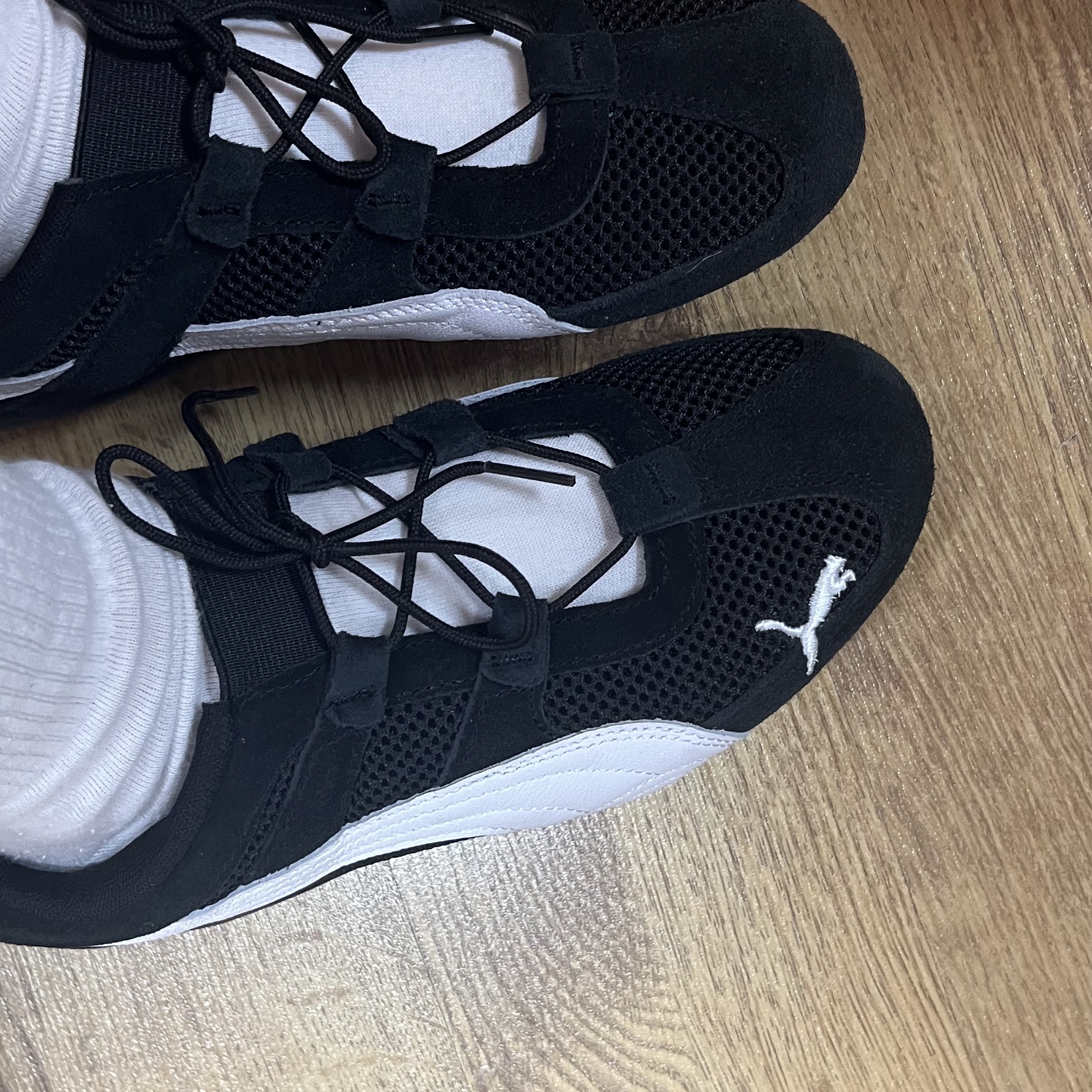(W) Puma Speedcat Go Puma Black Puma White 착용 스타일