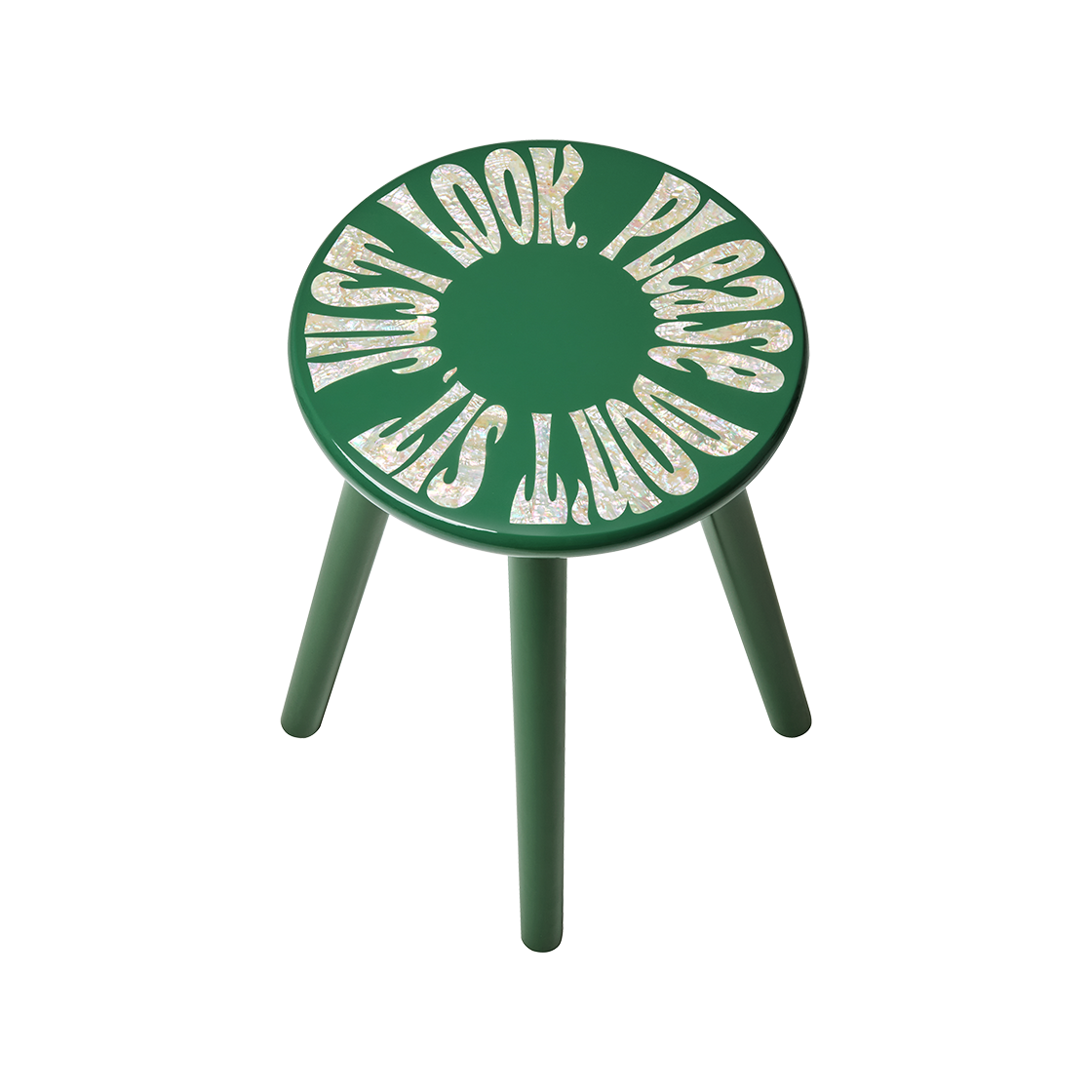 세이투셰 자개 스툴 그린