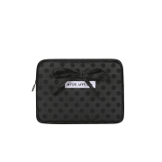 For Appeal Ribbon Pouch Dot Charcoal