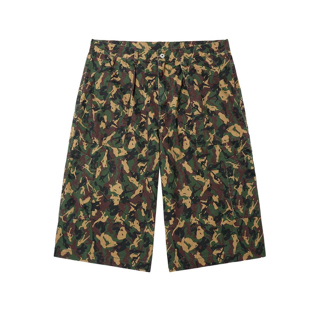 ant25su007cm ANNOT Girls Camo Fatigue Shorts