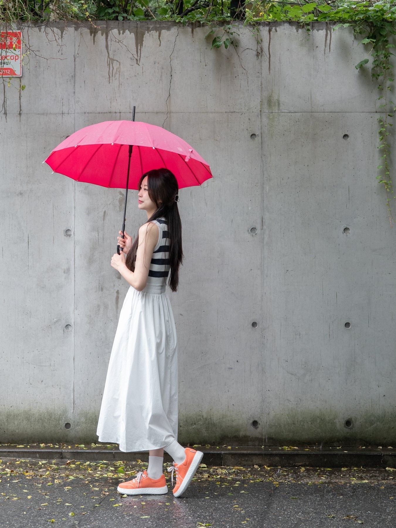 [6% 적립] LeMouton Mate Orange 착용 스타일 - 1