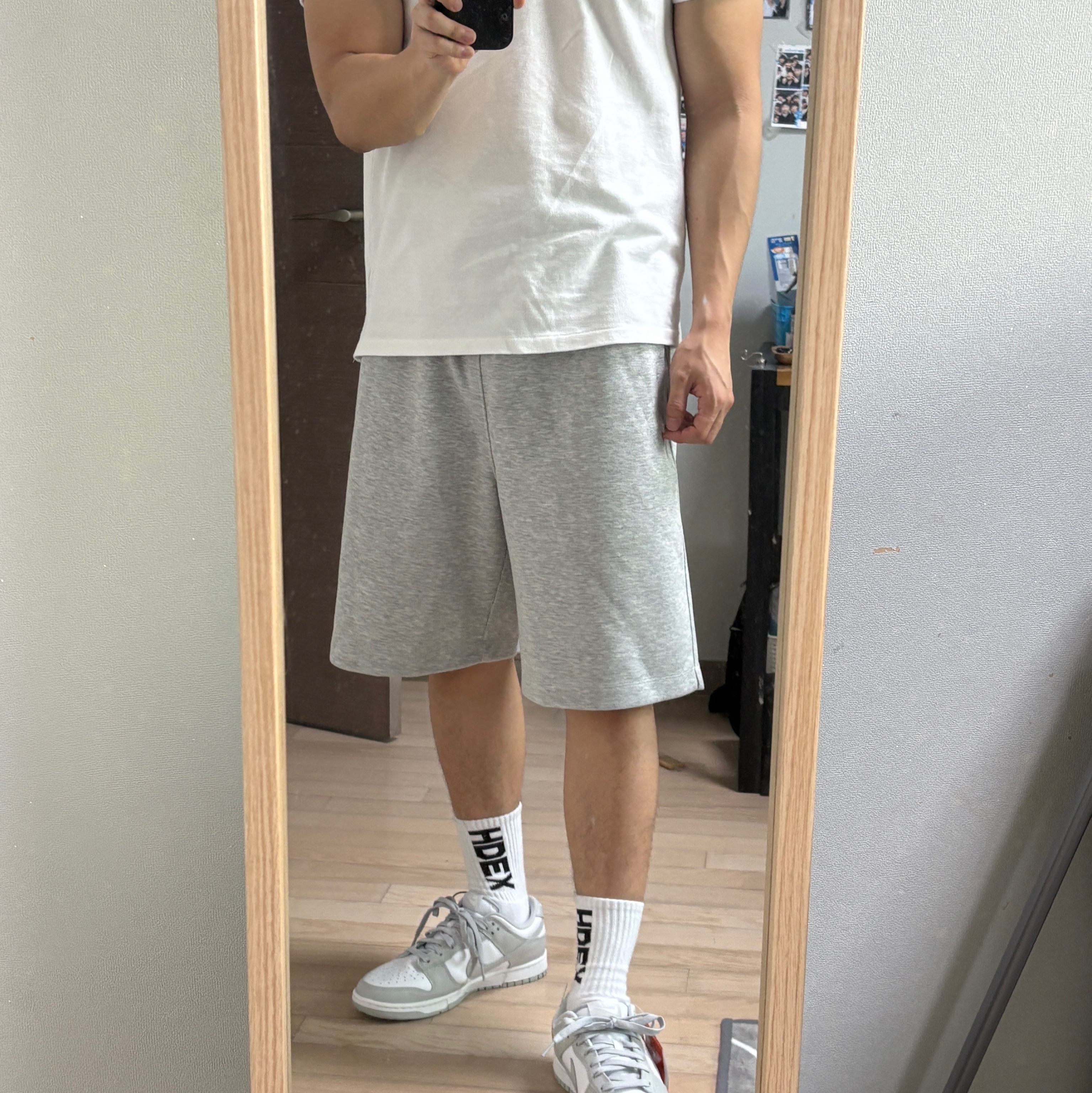Nike Dunk Low Retro Grey Fog 착용 스타일