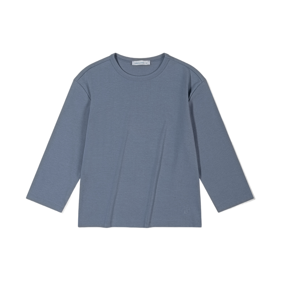 (W) 로우클래식 오가닉 실크 티셔츠 블루((W) Low Classic Organic Silket LC T-Shirts Blue)
