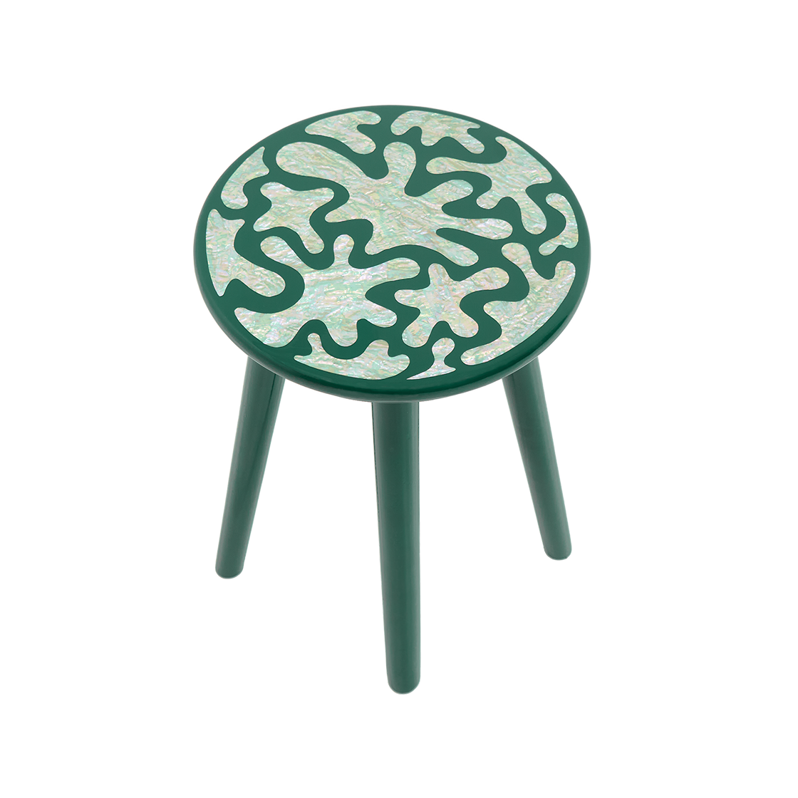 세이투셰 플로럴 자개 스툴