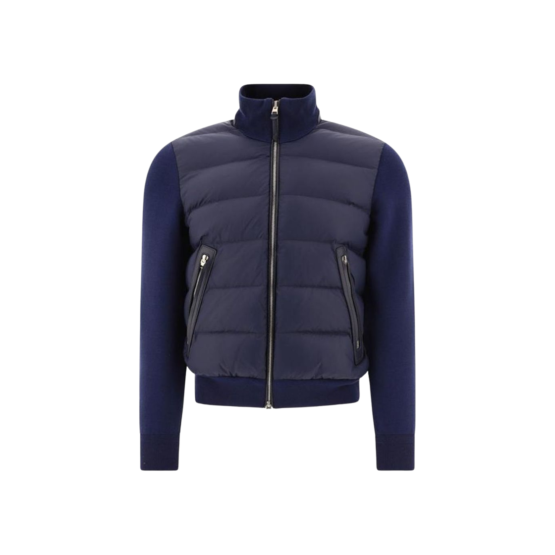 KZY001-YMW011S23-HB785 Tom Ford Nylon Down Front Blouson Ink Blue