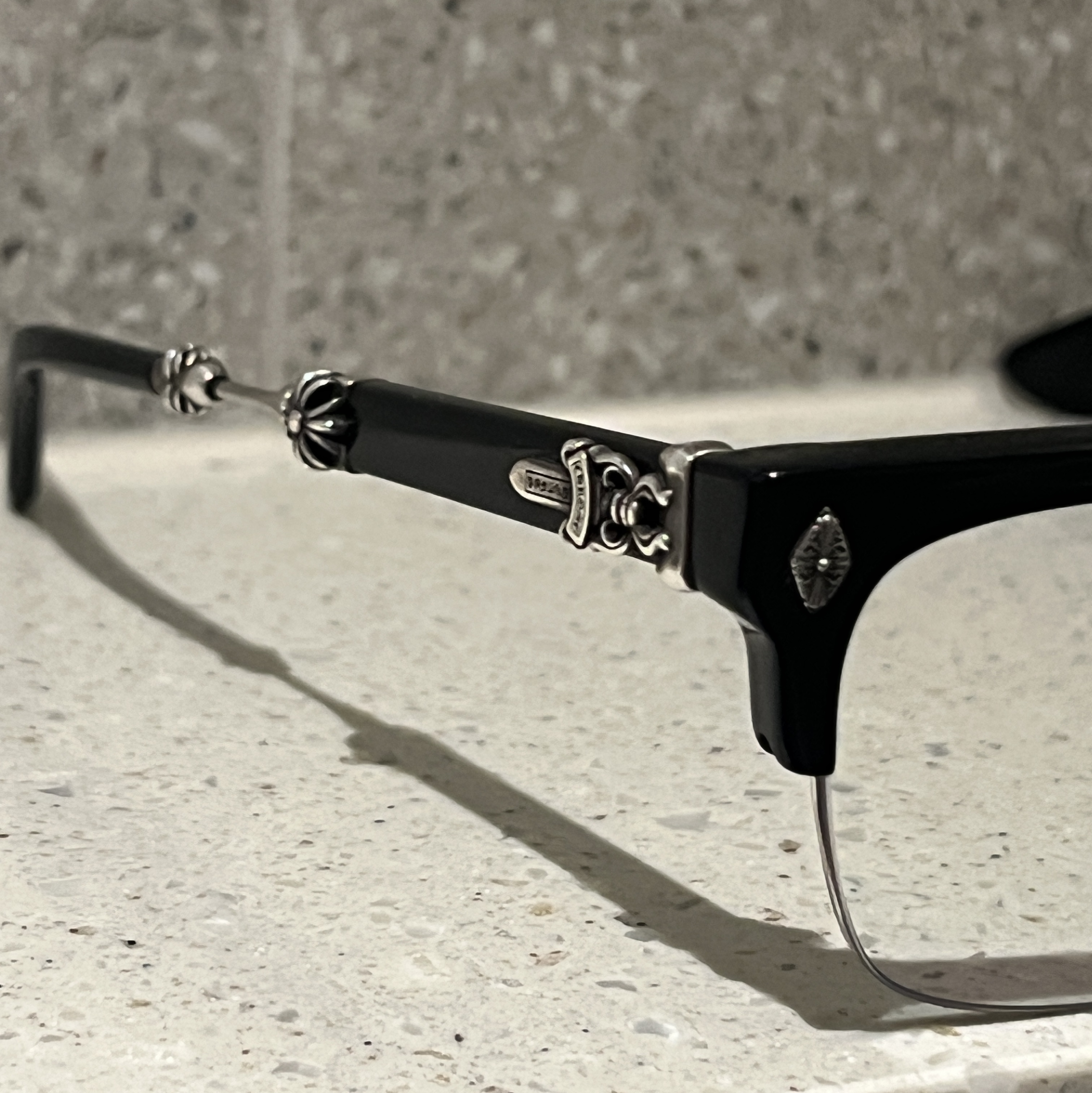 Chrome Hearts Evagilist Black Shiny Silver 착용 스타일 - 2