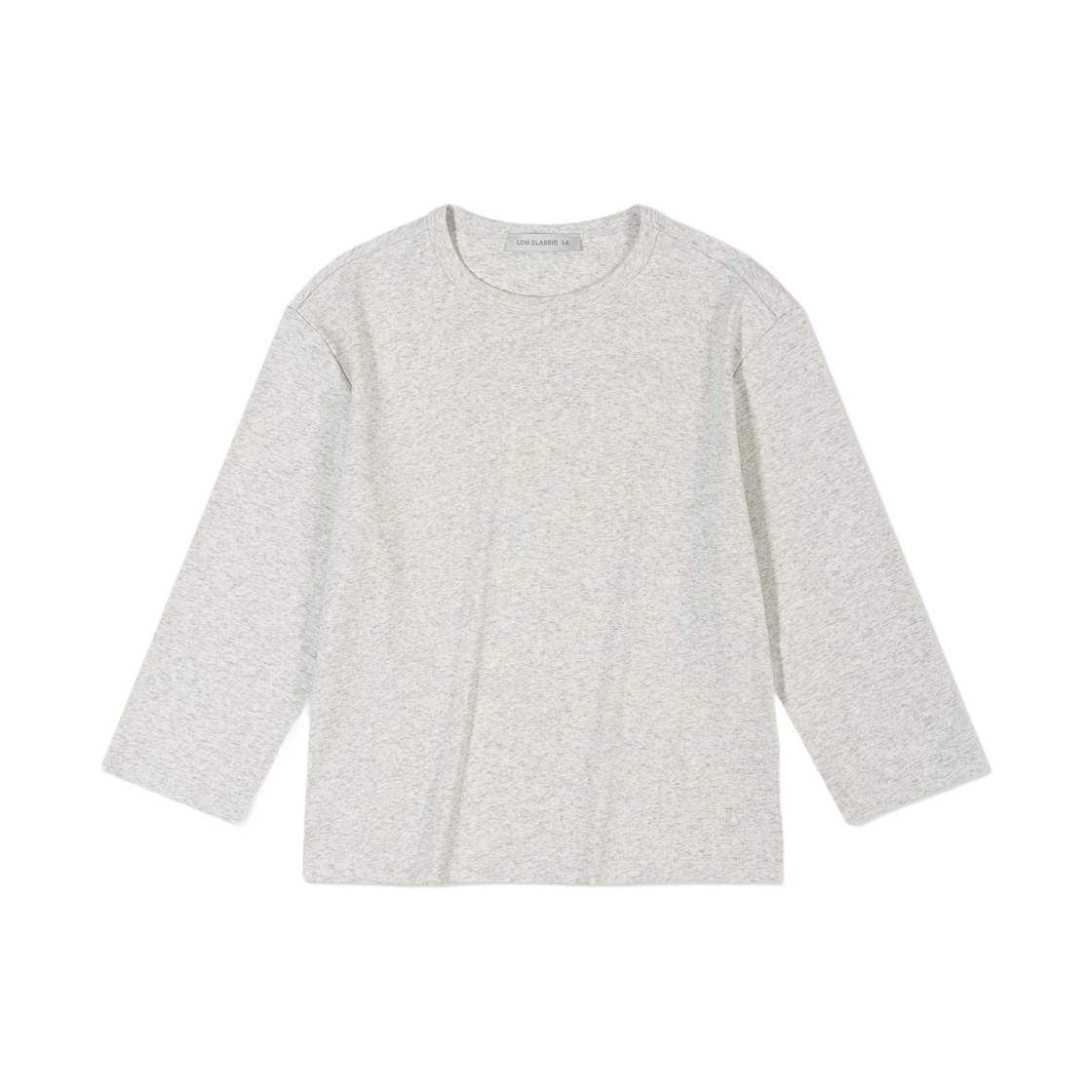 (W) 로우클래식 오가닉 실크 티셔츠 오트밀((W) Low Classic Organic Silket LC T-Shirts Oatmeal)