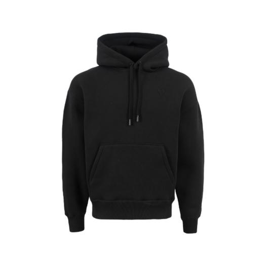 AMI de Coeur Embossed Hoodie Black