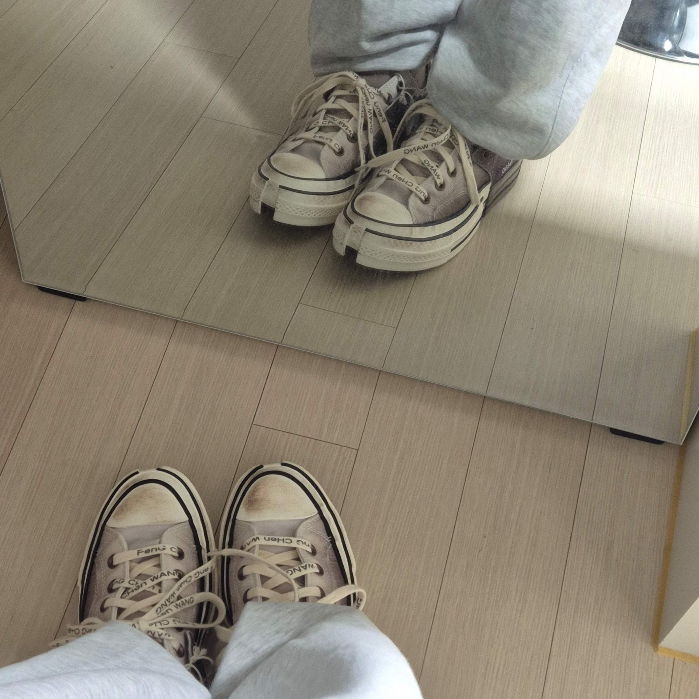 Converse x Feng Chen Wang Chuck 70 Ox 2-in-1 Brown 착용 스타일