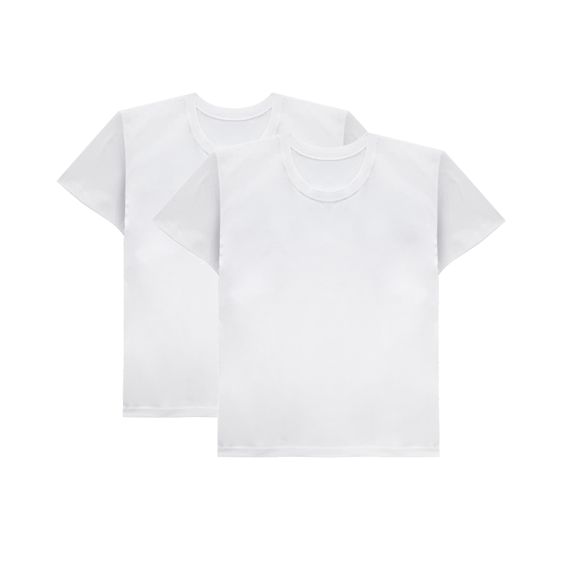 에이원 유니섹스 실켓 코튼 무지 반팔 티셔츠 2팩 화이트(AONE Unisex Silk Cotton Plain Short Sleeve T-Shirt 2 Pack White)