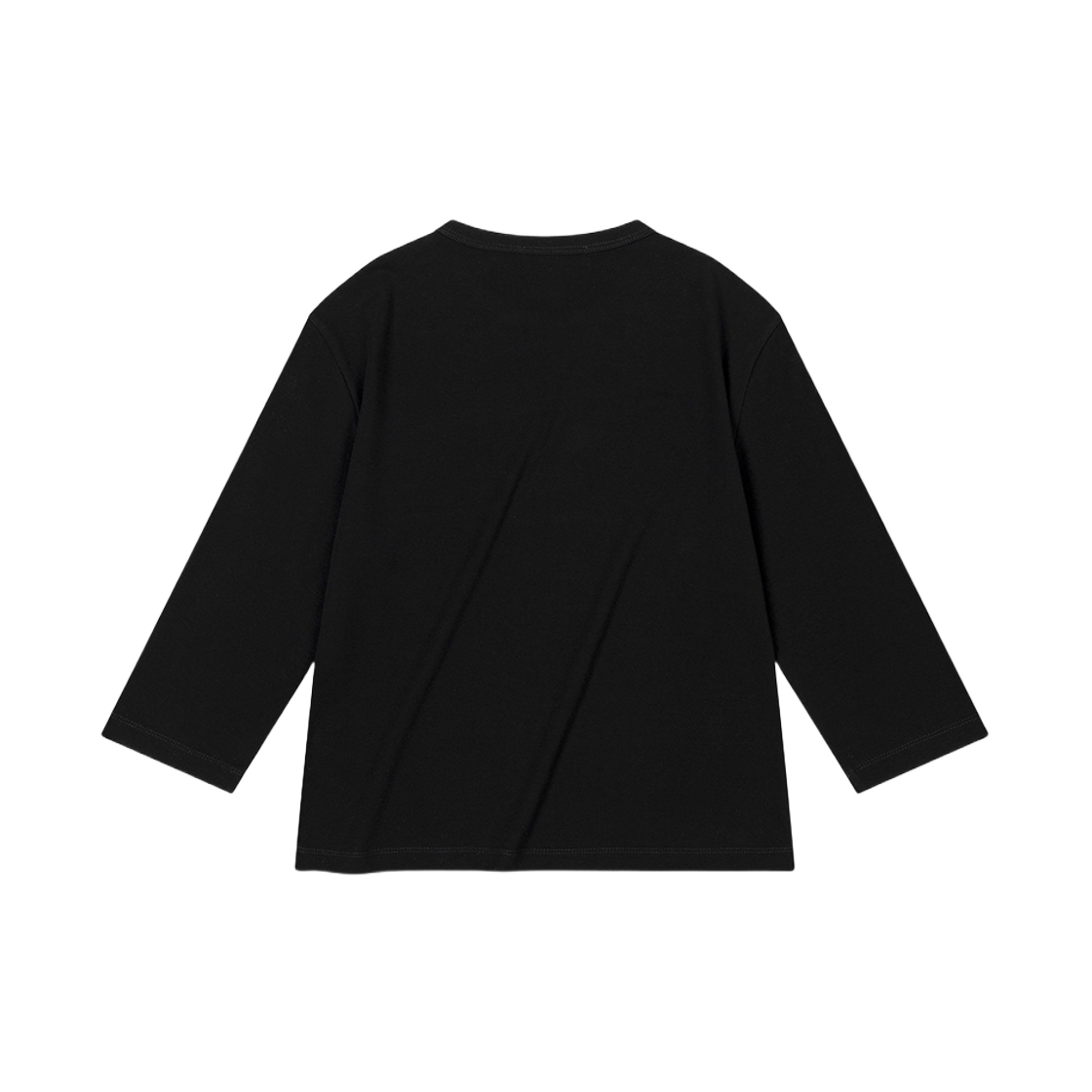 (W) 로우클래식 오가닉 실크 티셔츠 블랙((W) Low Classic Organic Silket LC T-Shirts Black) - 2