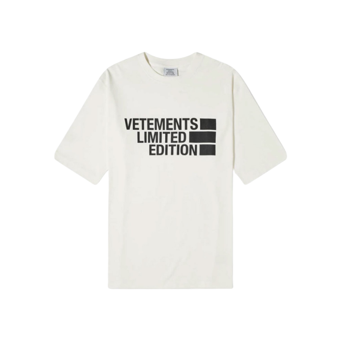 베트멍 리미티드 에디션 로고 티셔츠 화이트(Vetements Limited Edition Logo T-Shirt White)