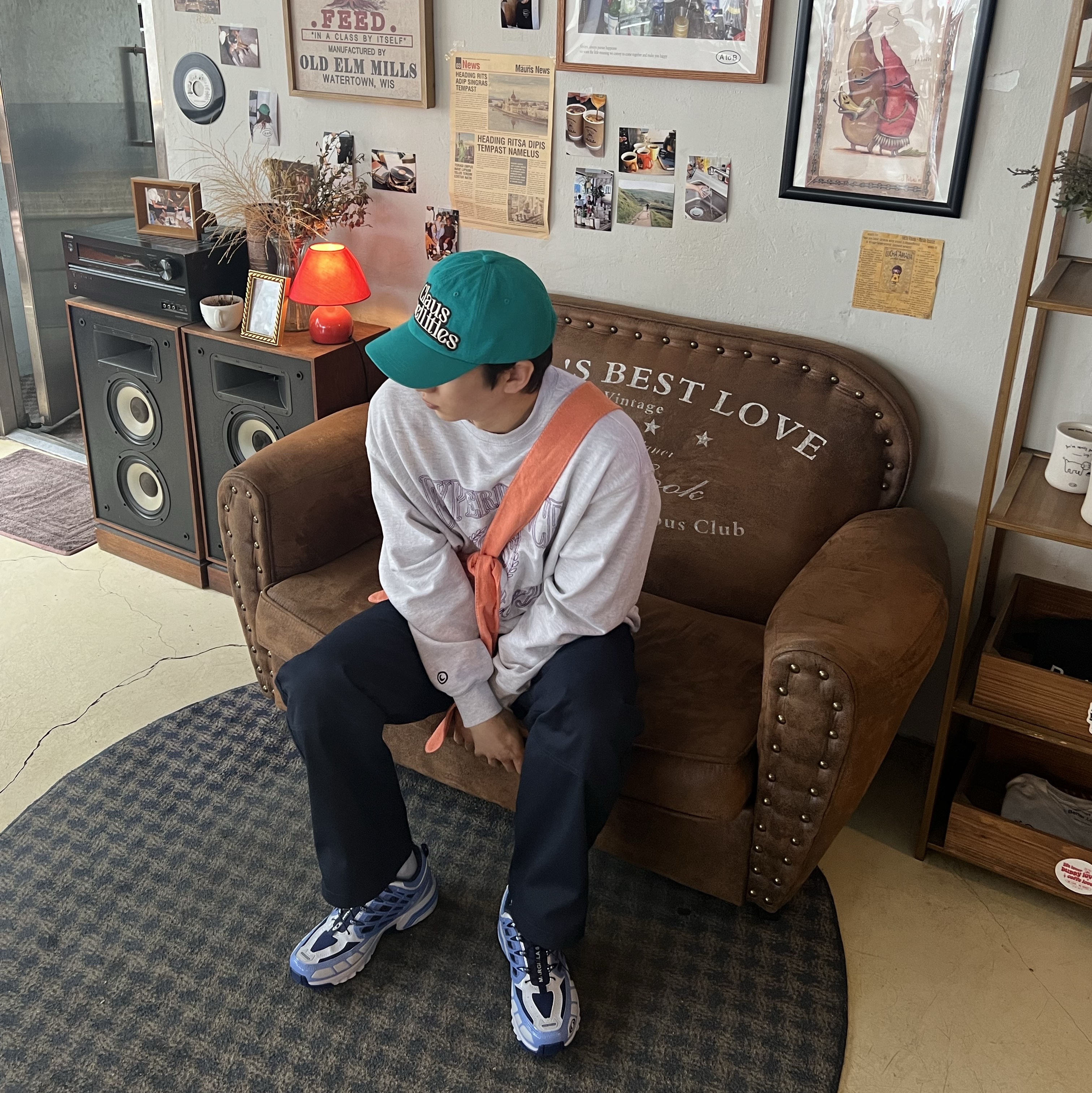 Salomon x MM6 Maison Margiela ACS Pro Light Blue 착용 스타일
