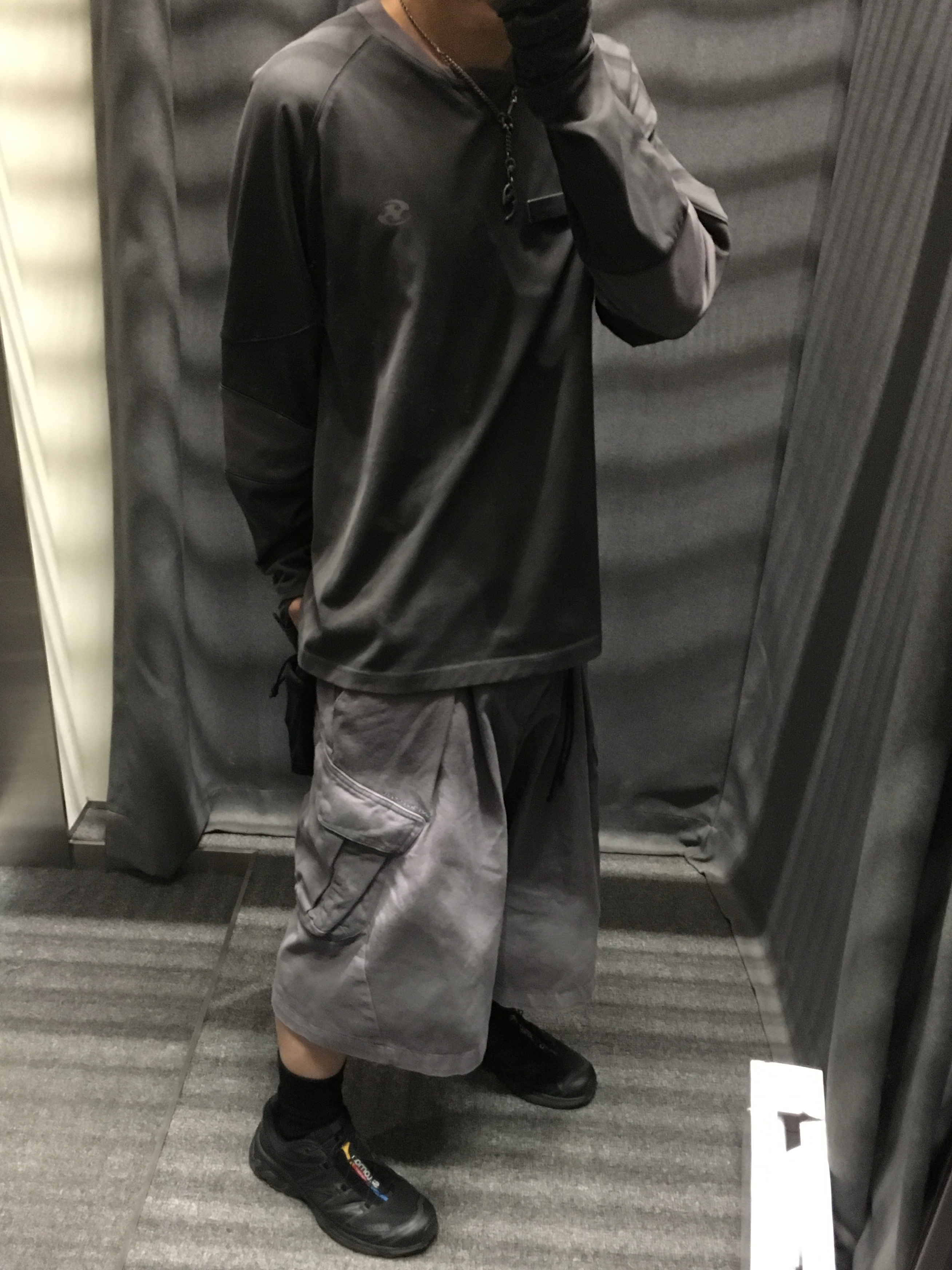 Salomon XT-6 ADV Black, Sansan Gear Piping Block Long Sleeves Charcoal - 24SS 착용 스타일