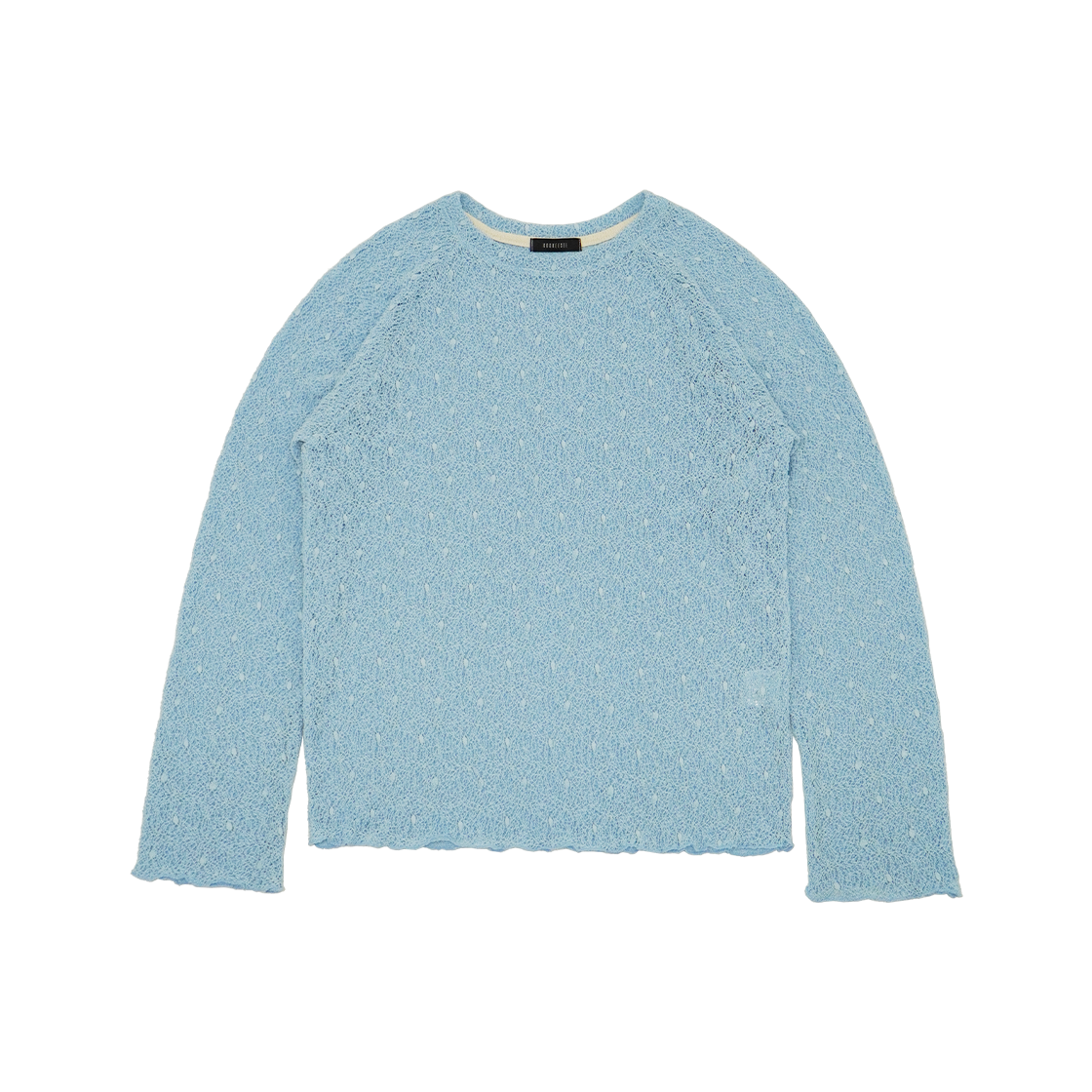 KS5BRKN005SB Kookeesee Net Raglan Knit Sleeve Skyblue