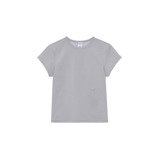 253PCSTOP014 Enzoblues Pastel Cap Sleeve T-Shirt Light Grey
