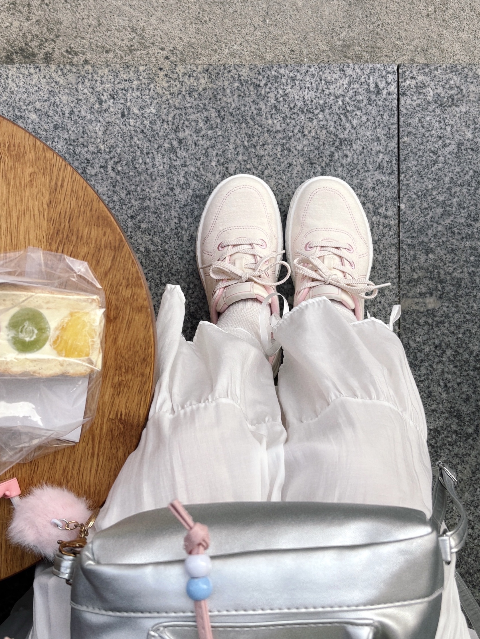 [6% 적립] LeMouton Mate Cream Pink 착용 스타일 - 7