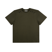 Huey Double Side Button Henry Neck Khaki