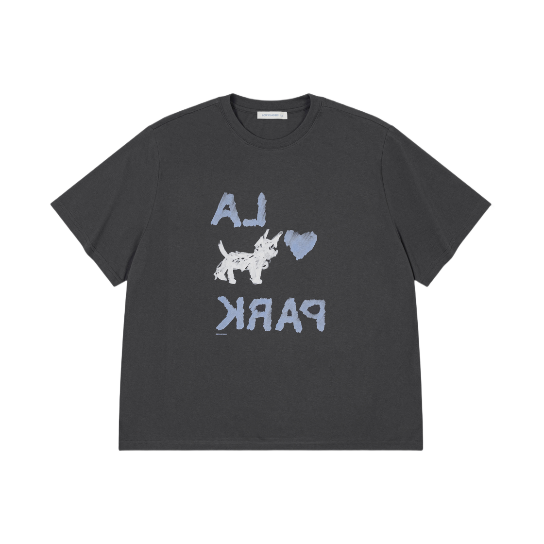 (W) 로우클래식 러브 파크 티셔츠 차콜((W) Low Classic Love Park T-Shirt Charcoal)