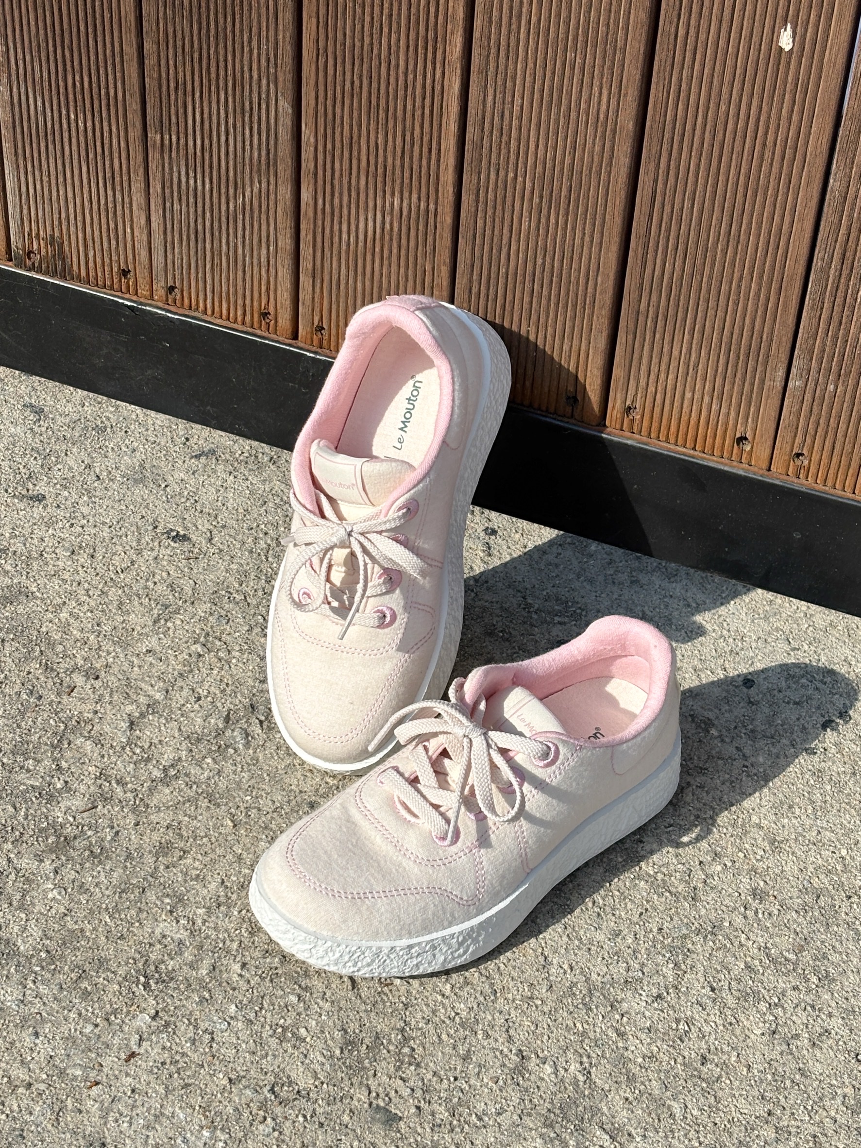 [6% 적립] LeMouton Mate Cream Pink 착용 스타일 - 6