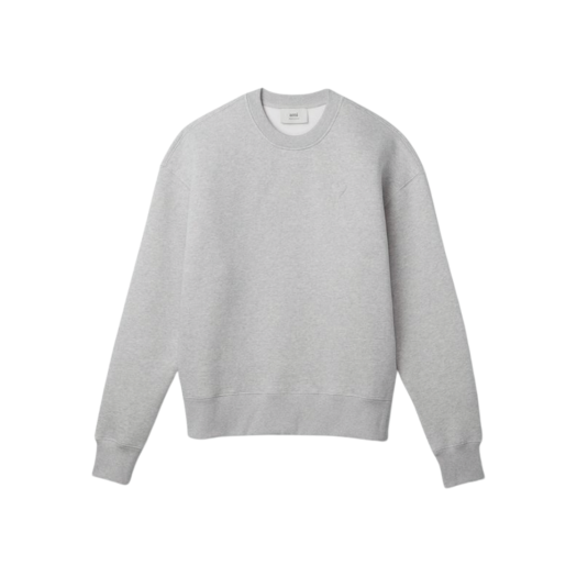 AMI de Coeur Embossed Sweatshirt Heather Ash Grey