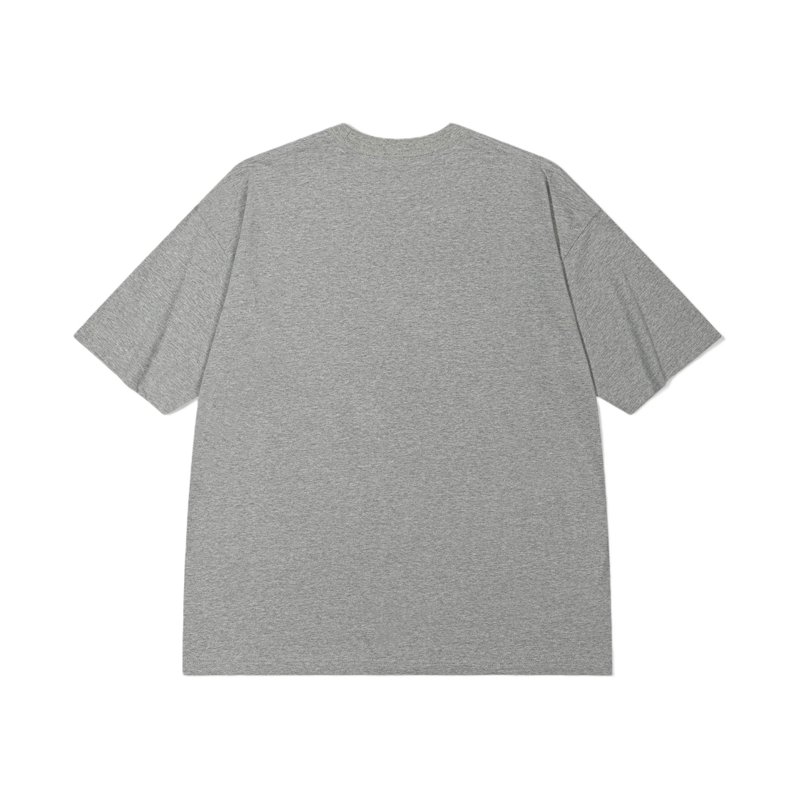 (W) 로우클래식 파크 오버사이즈 티셔츠 멜란지 그레이((W) Low Classic Park Oversized T-Shirt Melange Grey) - 2