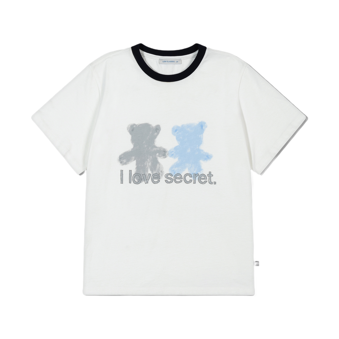 (W) 로우클래식 러브 티셔츠 오프 화이트((W) Low Classic Love Secret T-Shirt Off White)