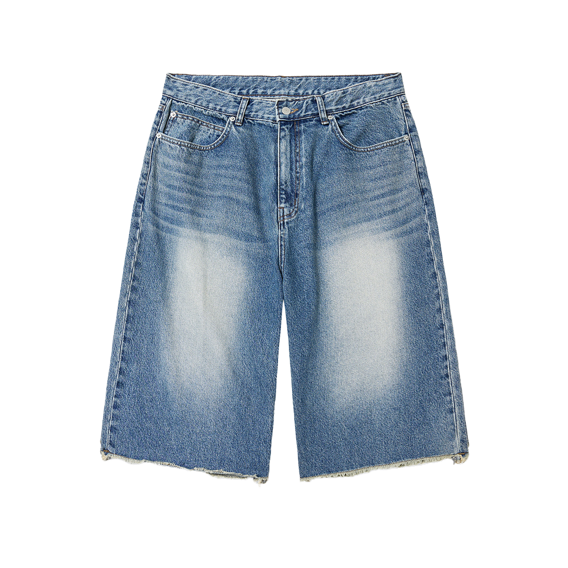 ant25su006Lb ANNOT Cut Off Denim Shorts Light Blue