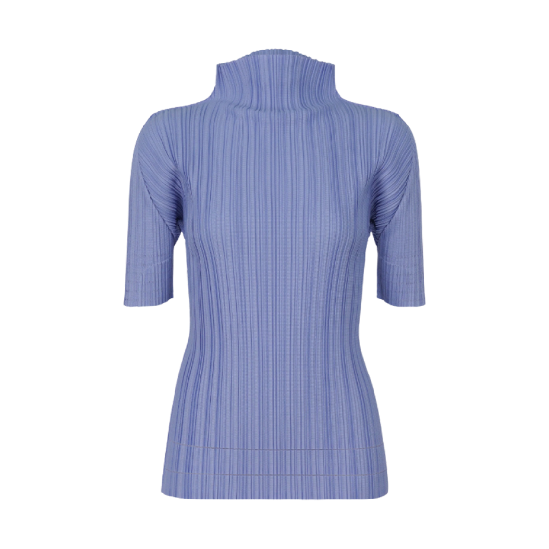 (W) 플리츠 플리즈 이세이 미야케 소프트 플리츠 탑 스틸 블루((W) Pleats Please Issey Miyake Soft Pleats Top Steel Blue) - 1