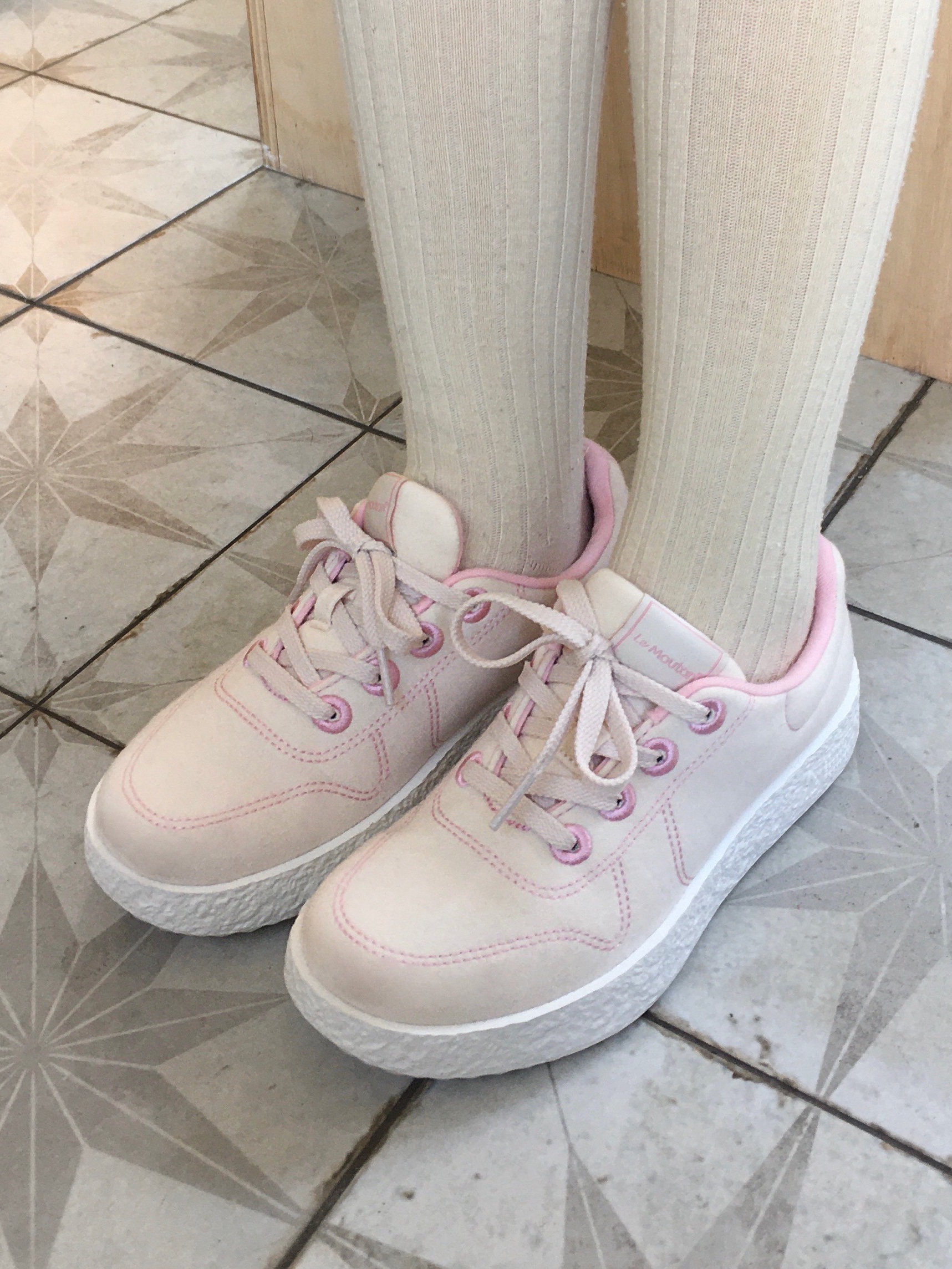 [6% 적립] LeMouton Mate Cream Pink 착용 스타일 - 3