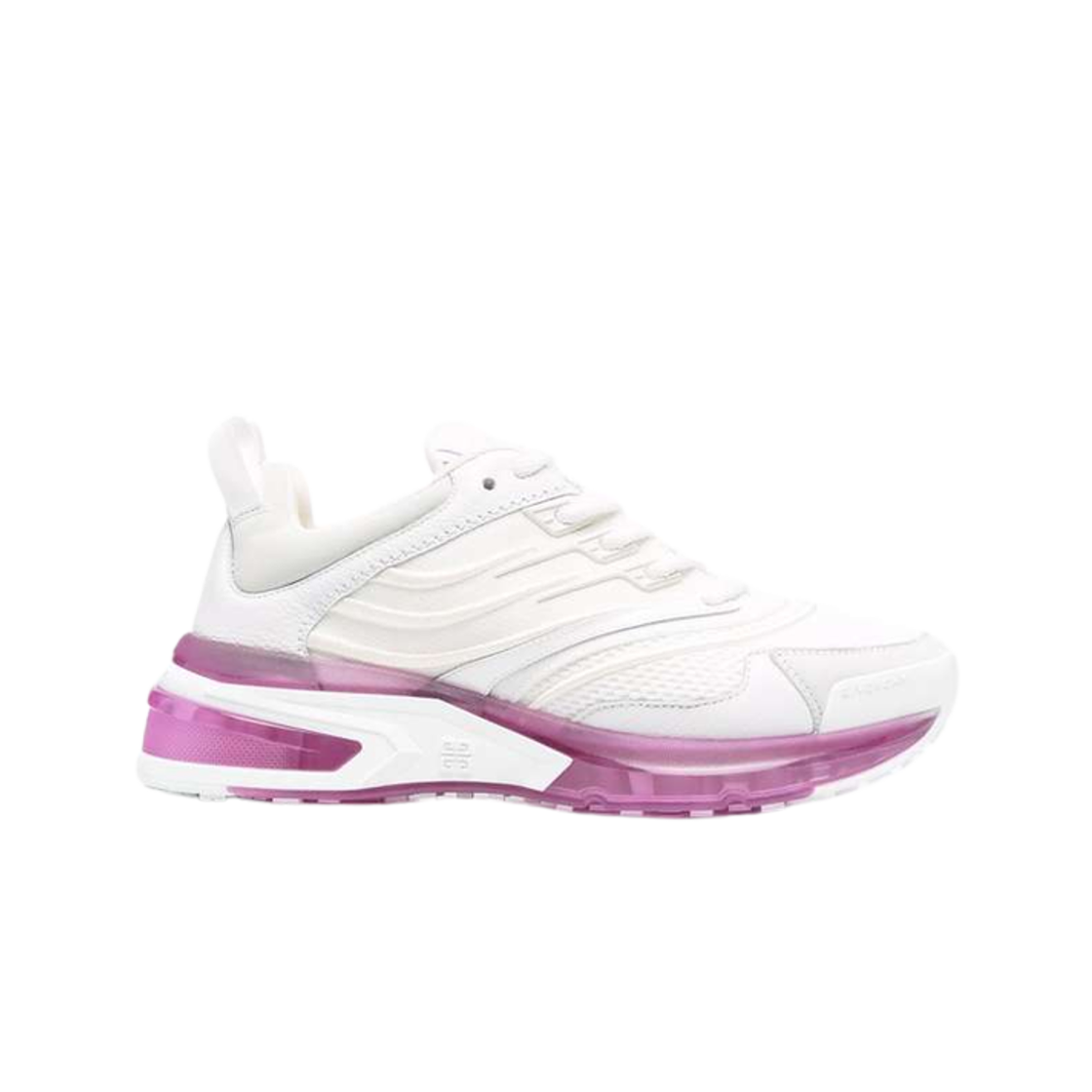 (W) 지방시 GIV 1 로고 스니커즈 화이트 핑크((W) Givenchy GIV 1 Logo Sneakers White Pink)
