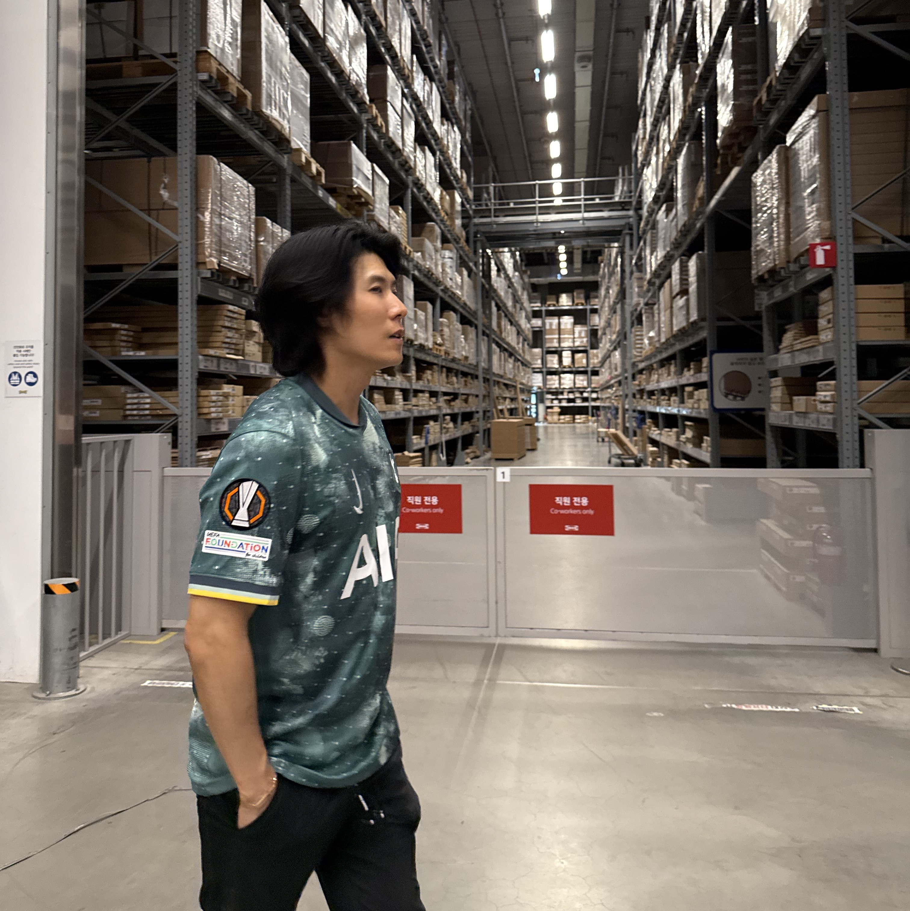 Nike Tottenham Hotspur 2024/25 Dri-Fit Stadium Third Replica Jersey Enamel Green (Non Marking Ver.) 착용 스타일 - 5