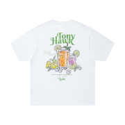 TONYHAWK Cocktail Graphic T-Shirt White