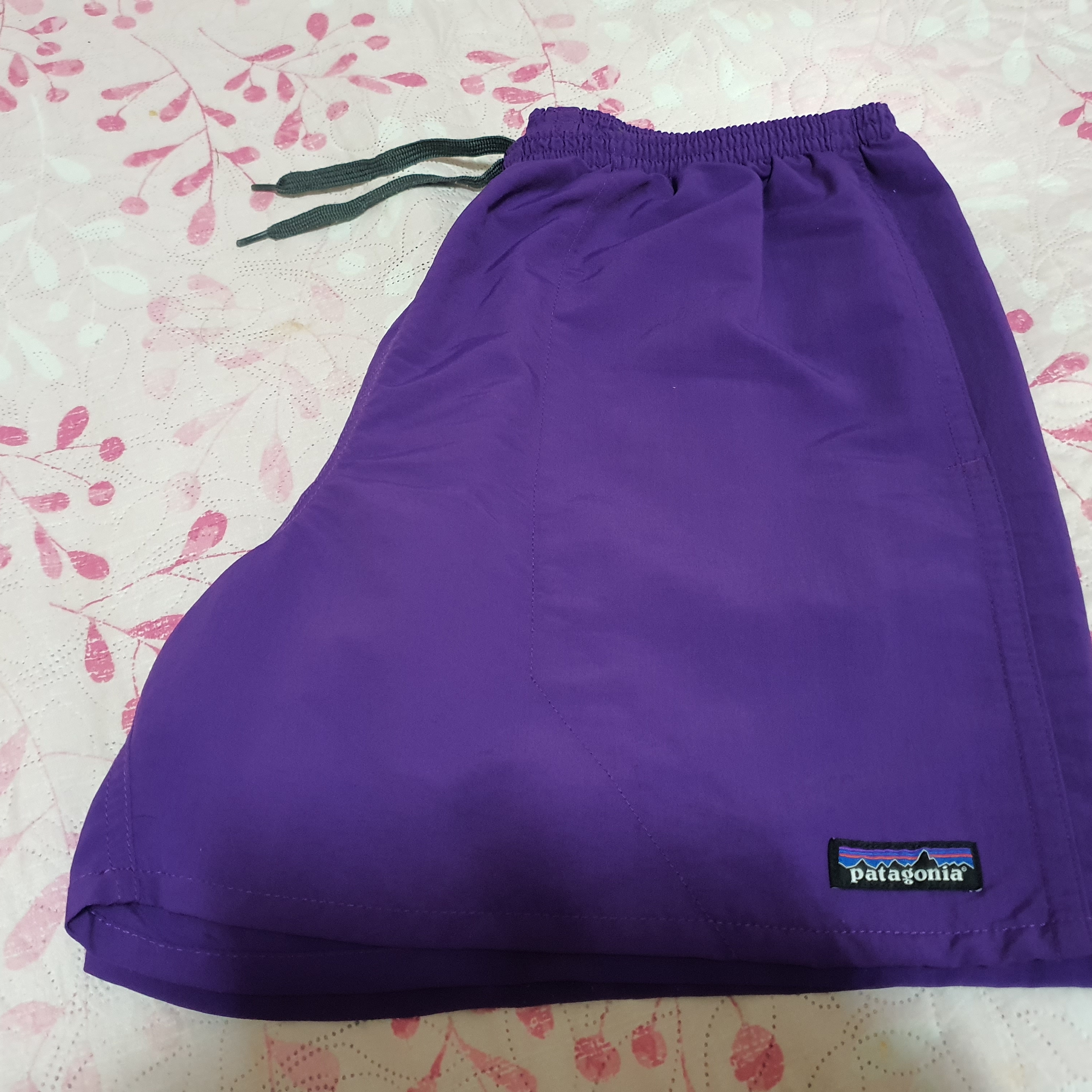 Patagonia Baggies Shorts 5 Inch Purple 착용 스타일 - 1