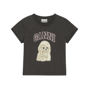 (W) Ganni Poodle Graphic T-Shirt Phantom